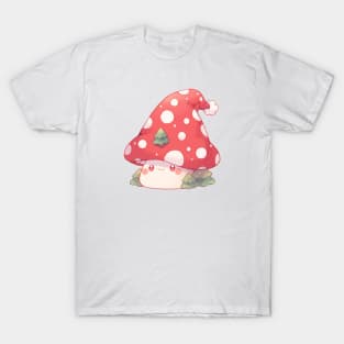 Kawaii Christmas Mushroom T-Shirt